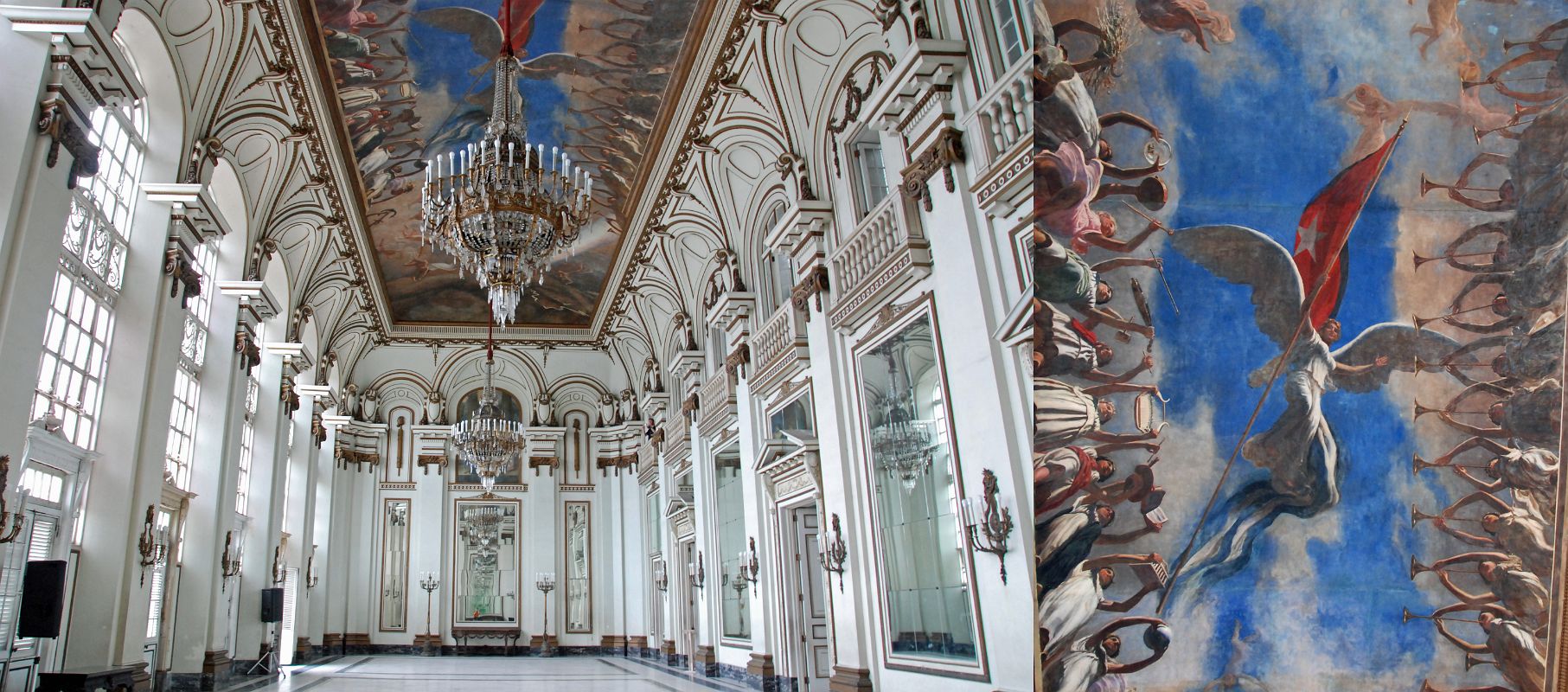 87 Cuba - Havana Centro - Museo de la Revolucion - Salon de los Espejos, Room of Mirrors